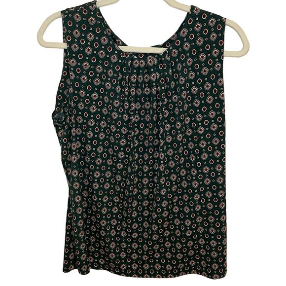 Calvin Klein Tops - Calvin Klein Green Geometrical Casual Sleeveless Tank Top womens size medium